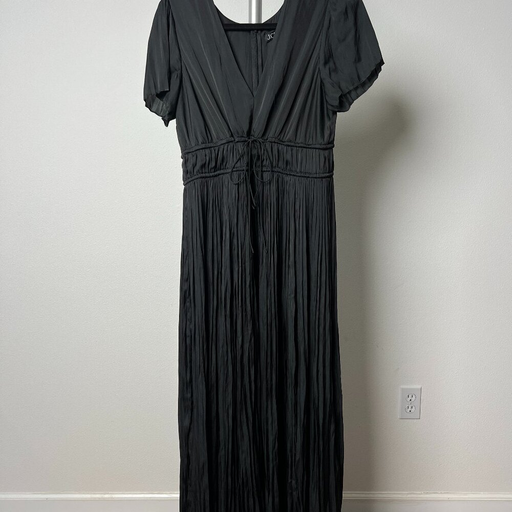 JCREW Women's Pleated tie-waist dress in luster georgette - Size 12